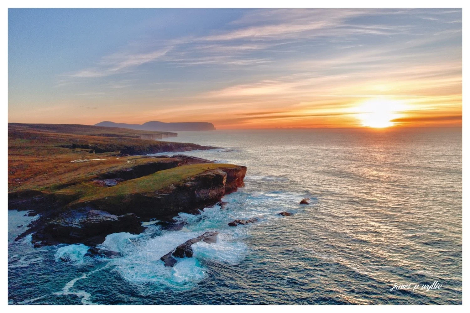 Sunset at Yesnaby