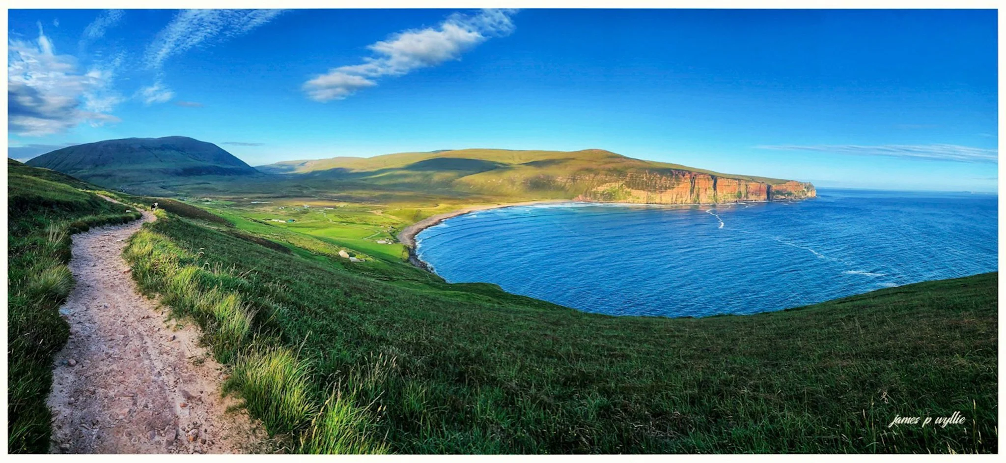 Rackwick Bay in a Summers Day