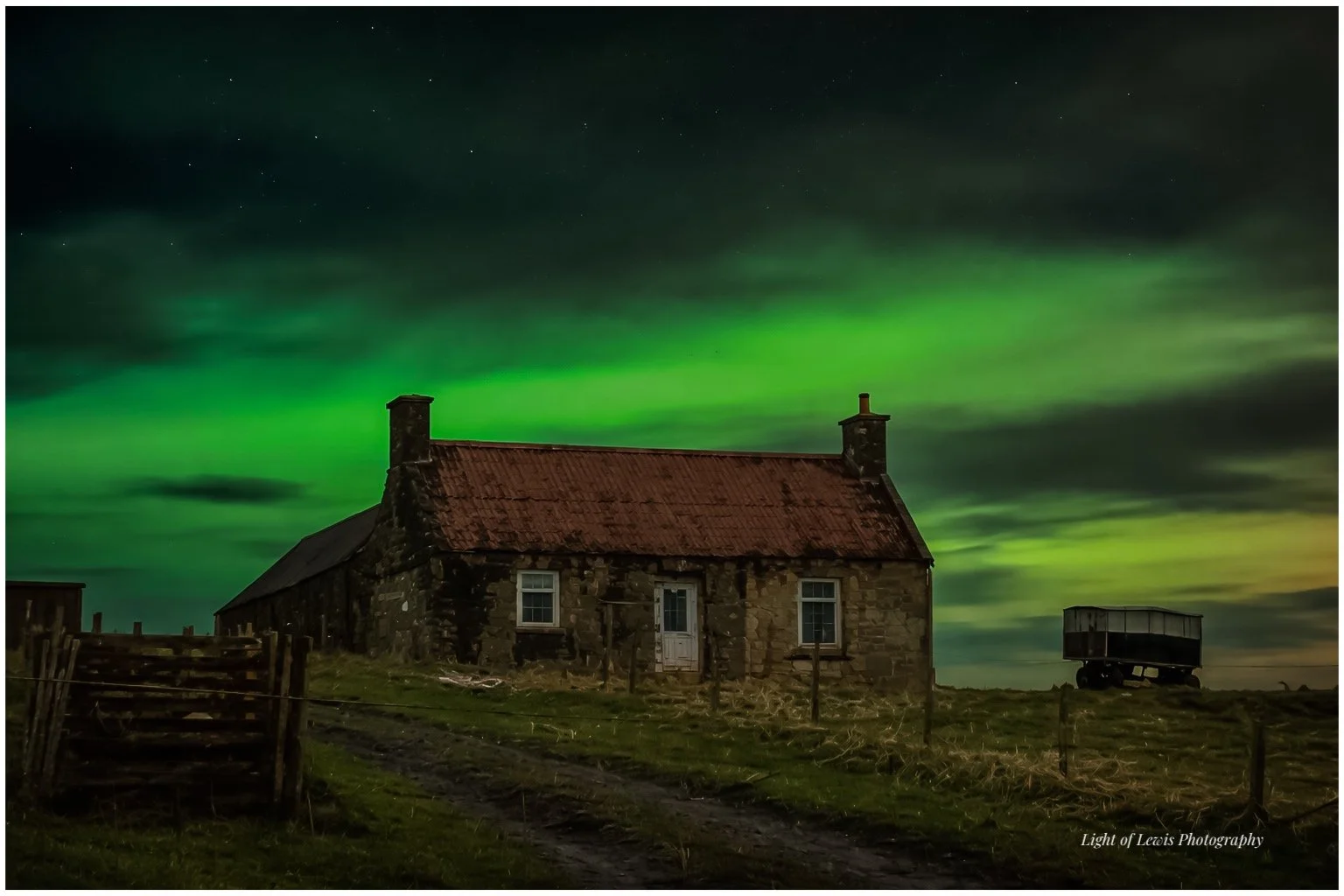 Northern Lights (Aurora) Fivepenny, Isle of Lewis