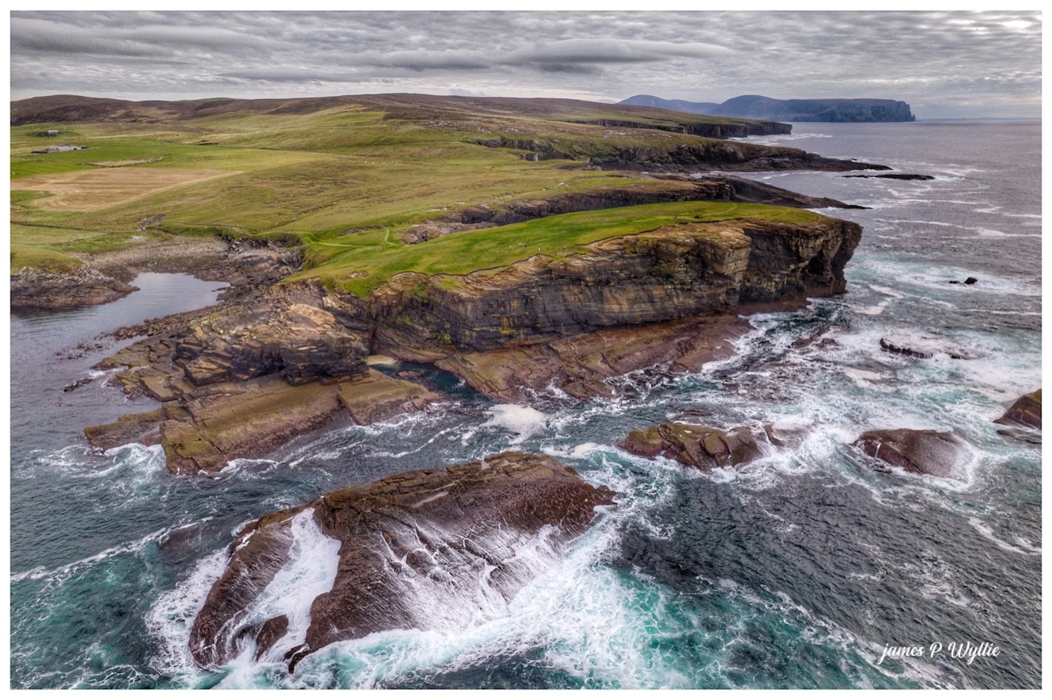 Yesnaby Coastline (Drone Photo)
