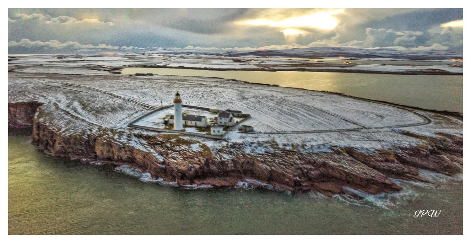 Snow Arrives at Cantick Head