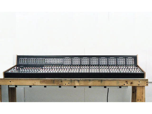 1981 we built our last big custom mixer, again for Sound Image. This was very similar to the 32 input mixer built a couple of years earlier but was delivered with all 40 inputs..jpg