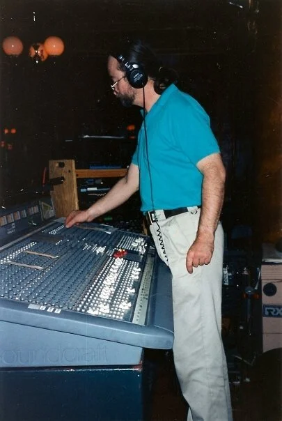 Lee mixing on a Soundcraft in 1995 at the Great American Music Hall
