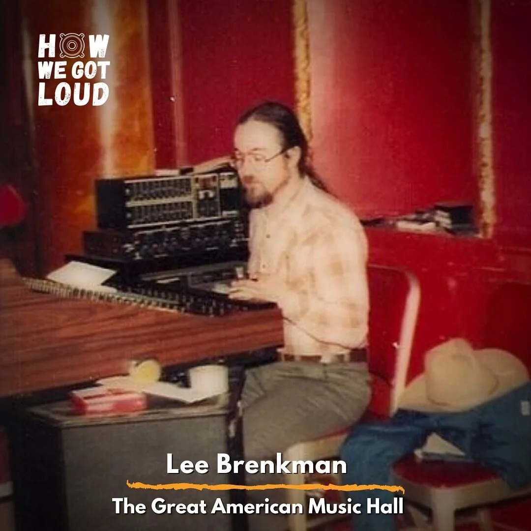 Lee Brenkman has spent over 50 years working in many of the iconic Bay Area venues like the Avalon Ballroom, Family Dog on the Great Highway, and the Great American Music Hall. Hear all bout his journey in live sound along with some great stories on 
