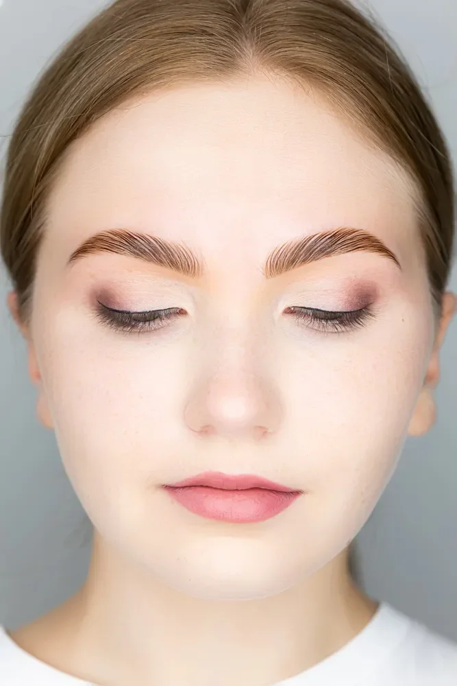 Brow lamination and tint result for defined brows in Tampa FL