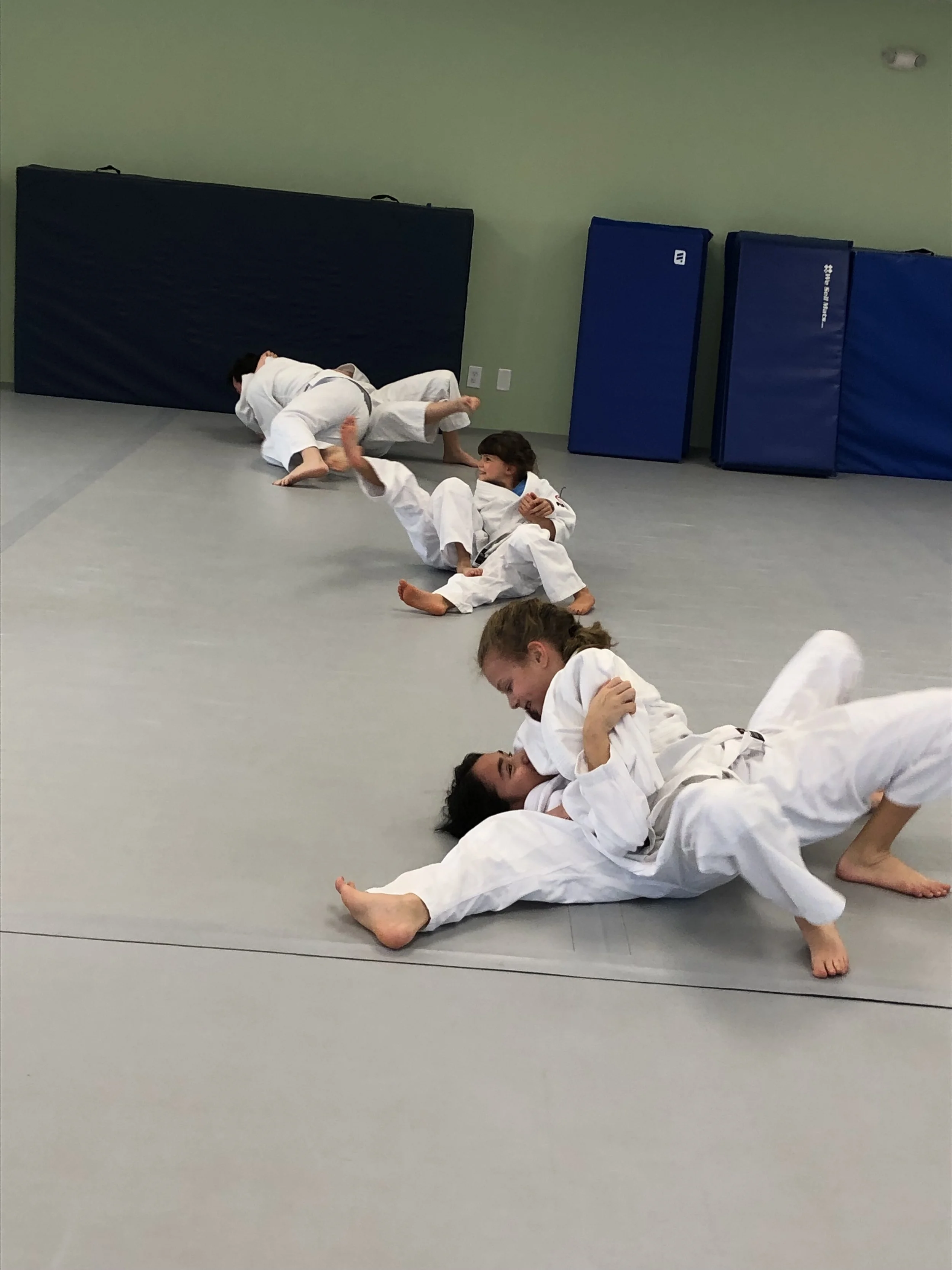  Our awesome youth team working on their holds 