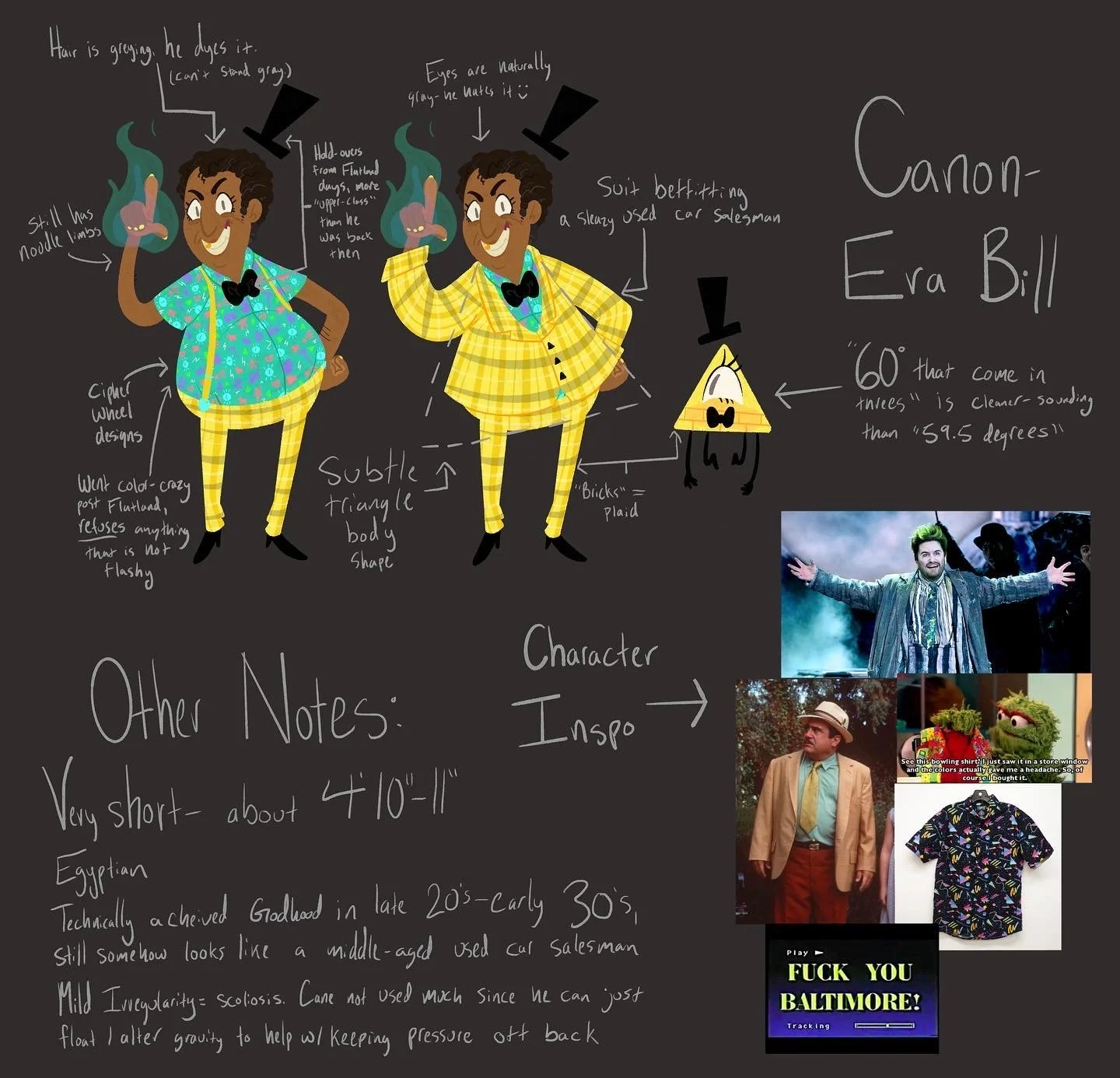 Flatland-Inspired Bill Cipher Vis Dev-- Part 2, 2022