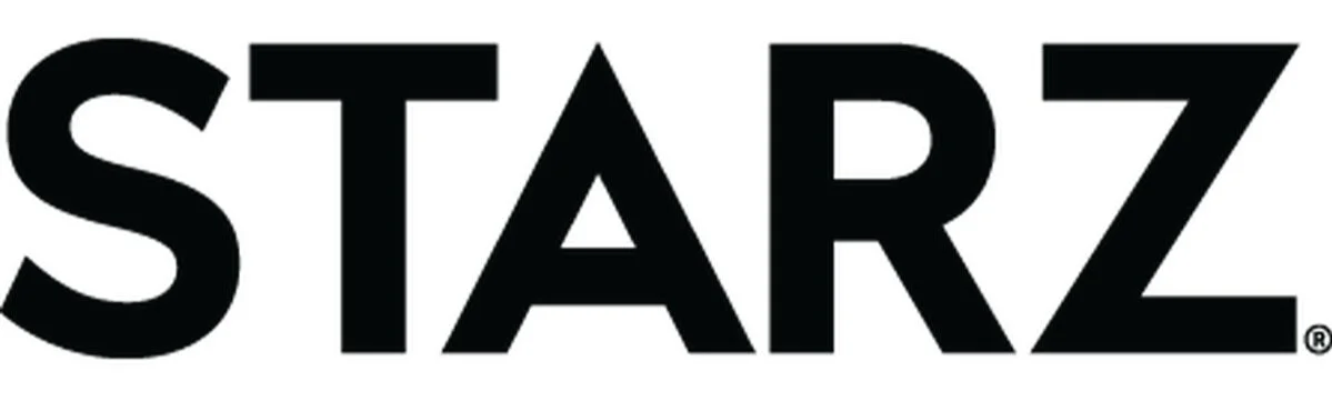 Starz logo in black text on a white background.