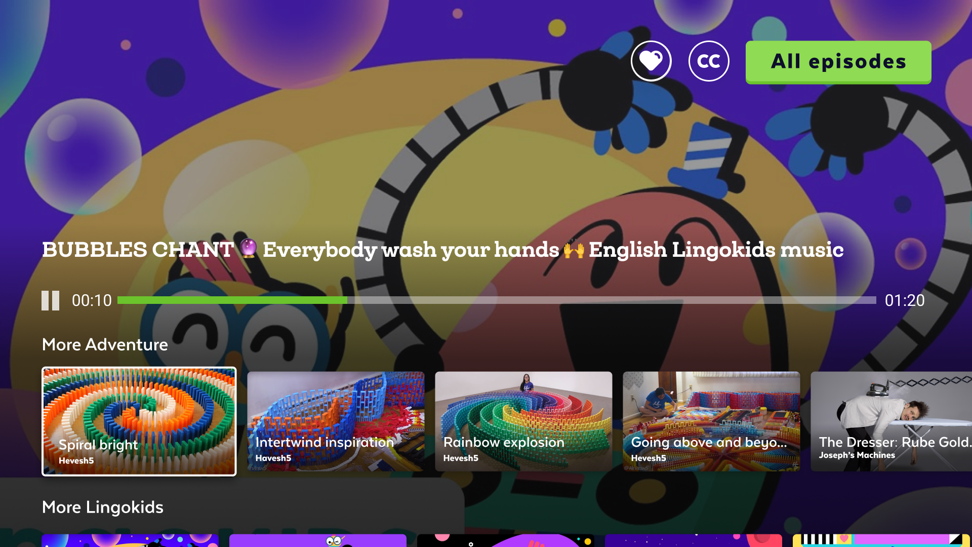 A colorful digital illustration with cartoonish characters, including a rabbit wearing a hat, surrounded by bubbles and abstract patterns.