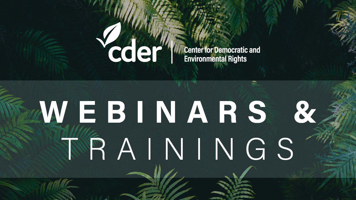 Webinars: Rights of Nature 101, 201 &amp; More 	