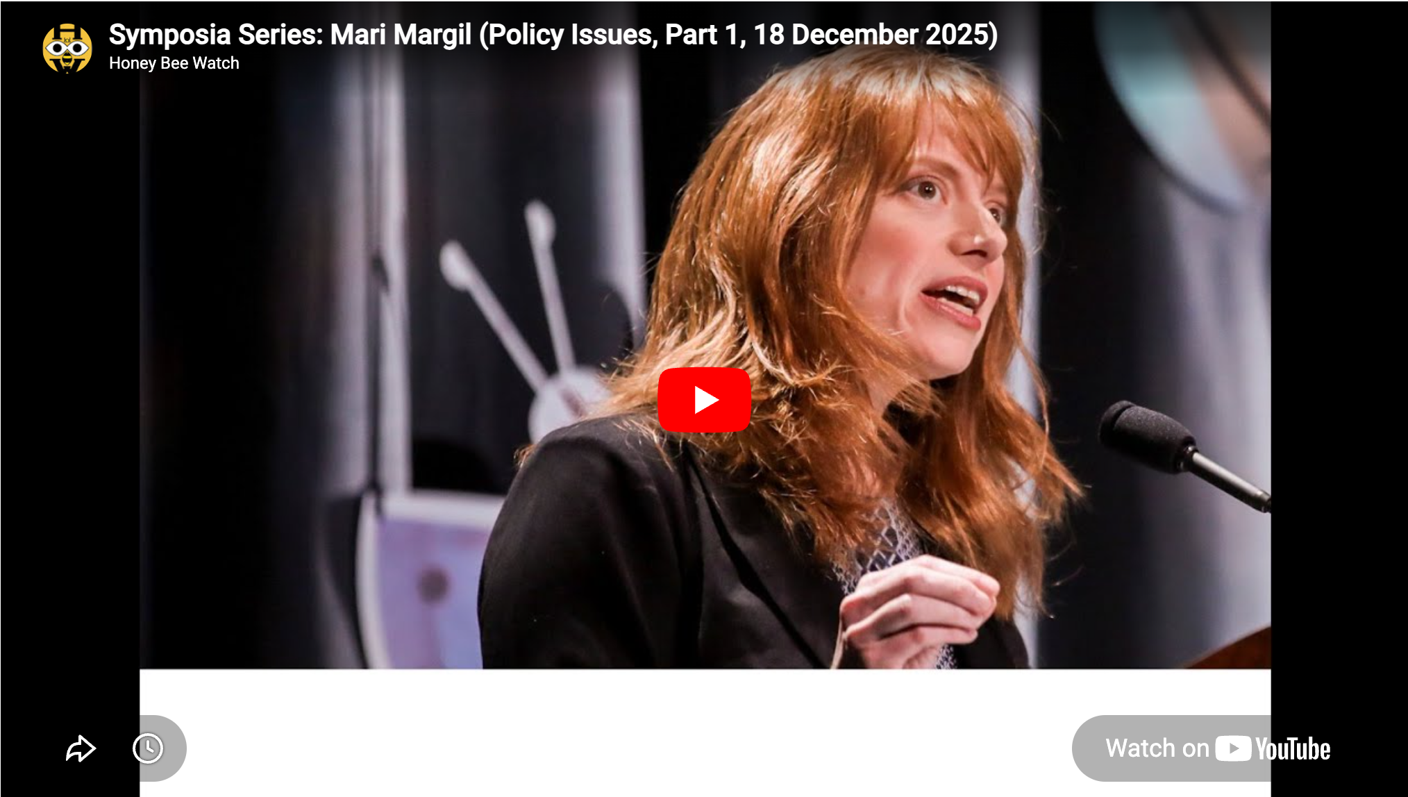 Recording Now Available - Honey Bee Watch Symposium: Mari Margil on the Rights of Nature