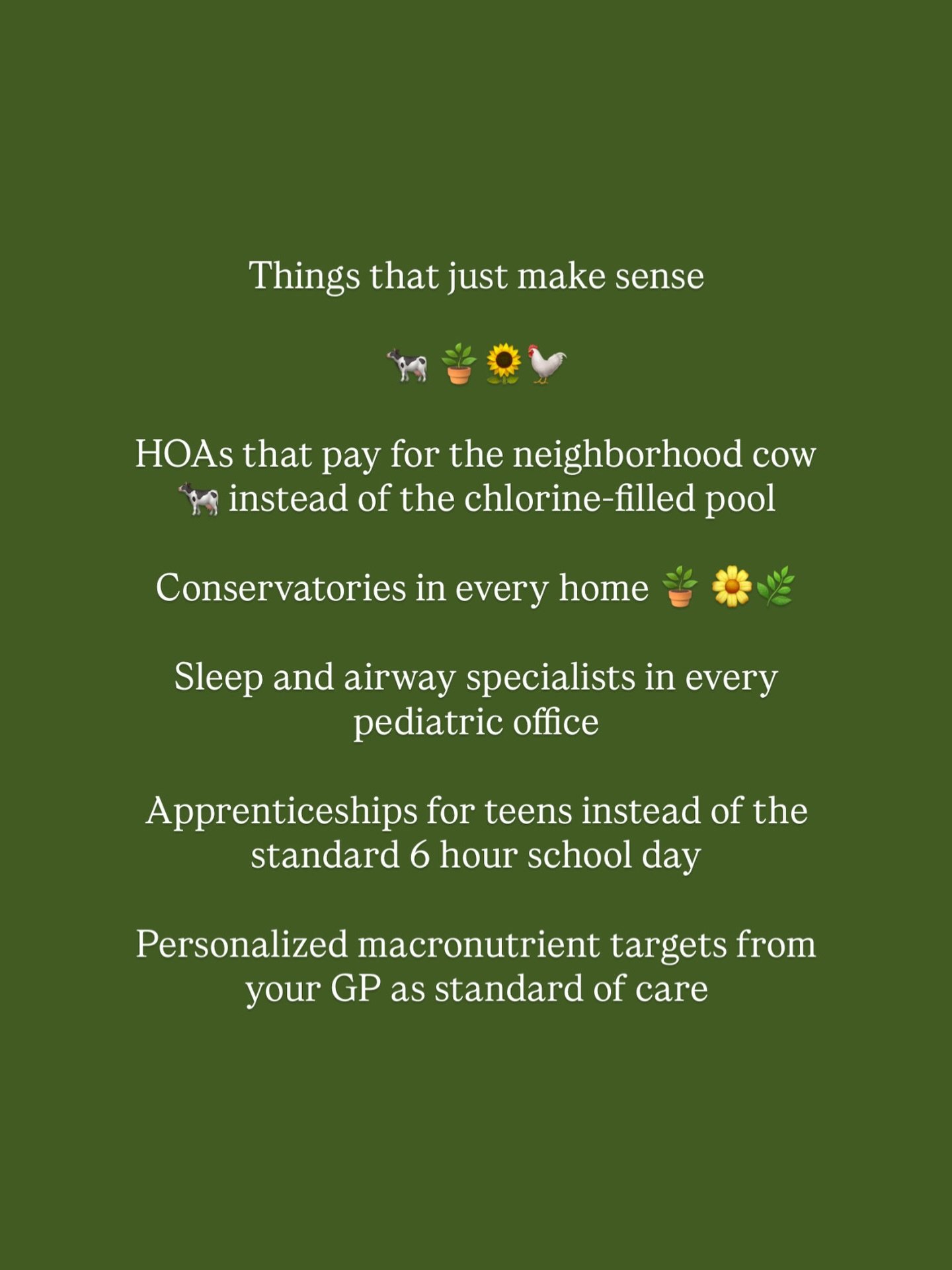 Random thoughts on a Thursday afternoon, but I may run for mayor on that first point though&hellip;can you imagine?!