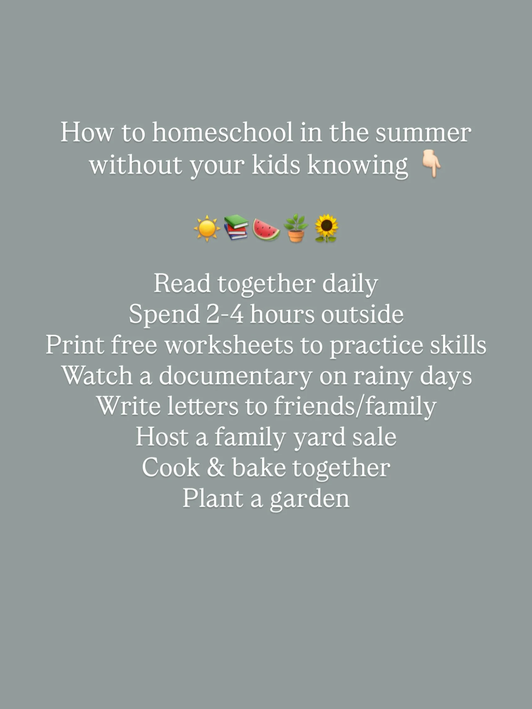 A lot of homeschooling is simply doing life and making sure we are growing and learning along the way. We take a significant break from co-op and our core curriculum during the summer months, but I do like to keep my kids engaged in a meaningful way 