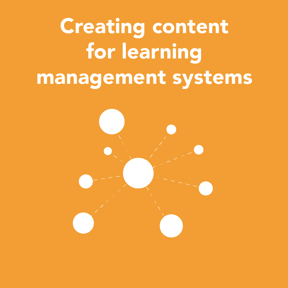 Creating content for learning management systems