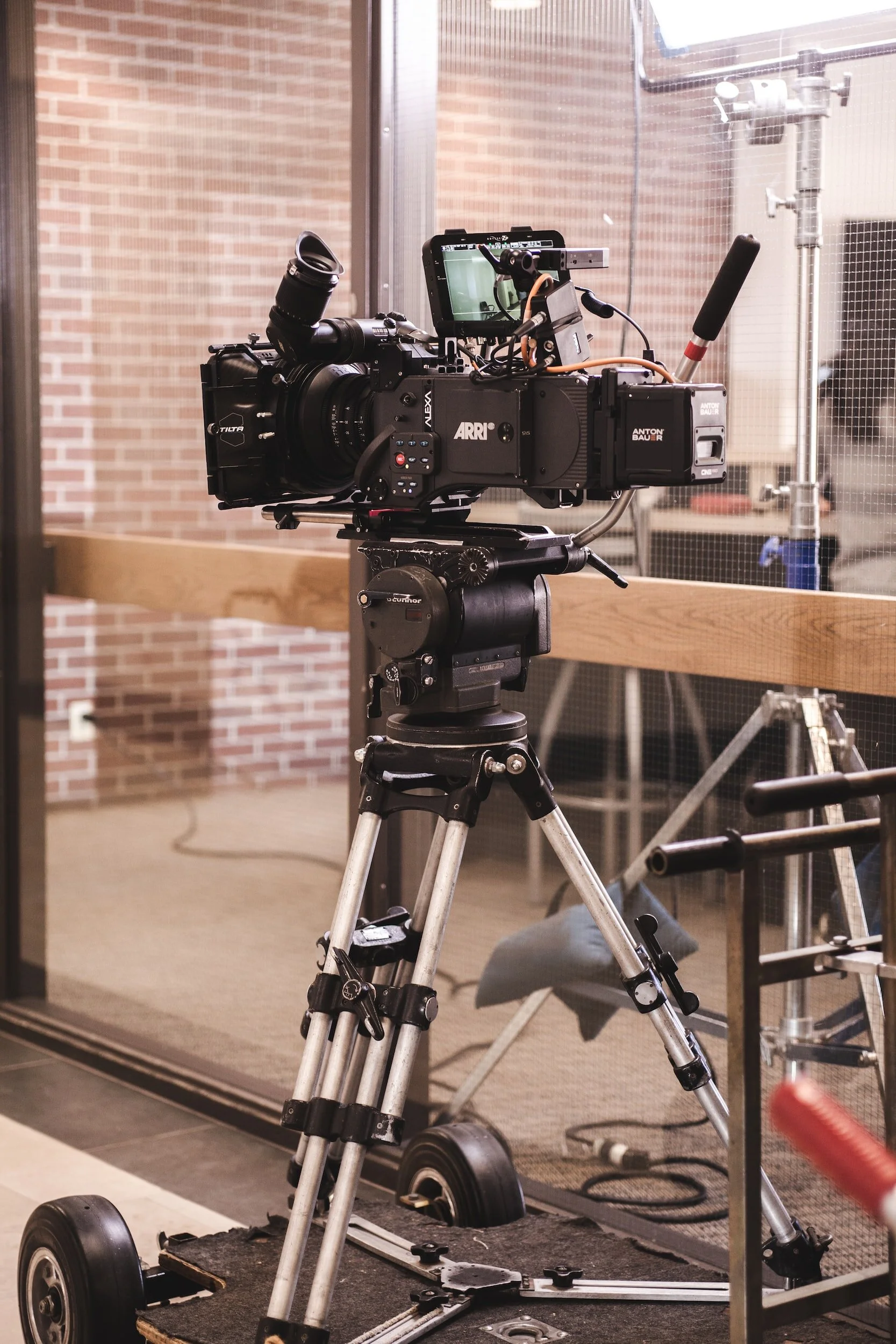 A dolly is a good way to add creative camera movements