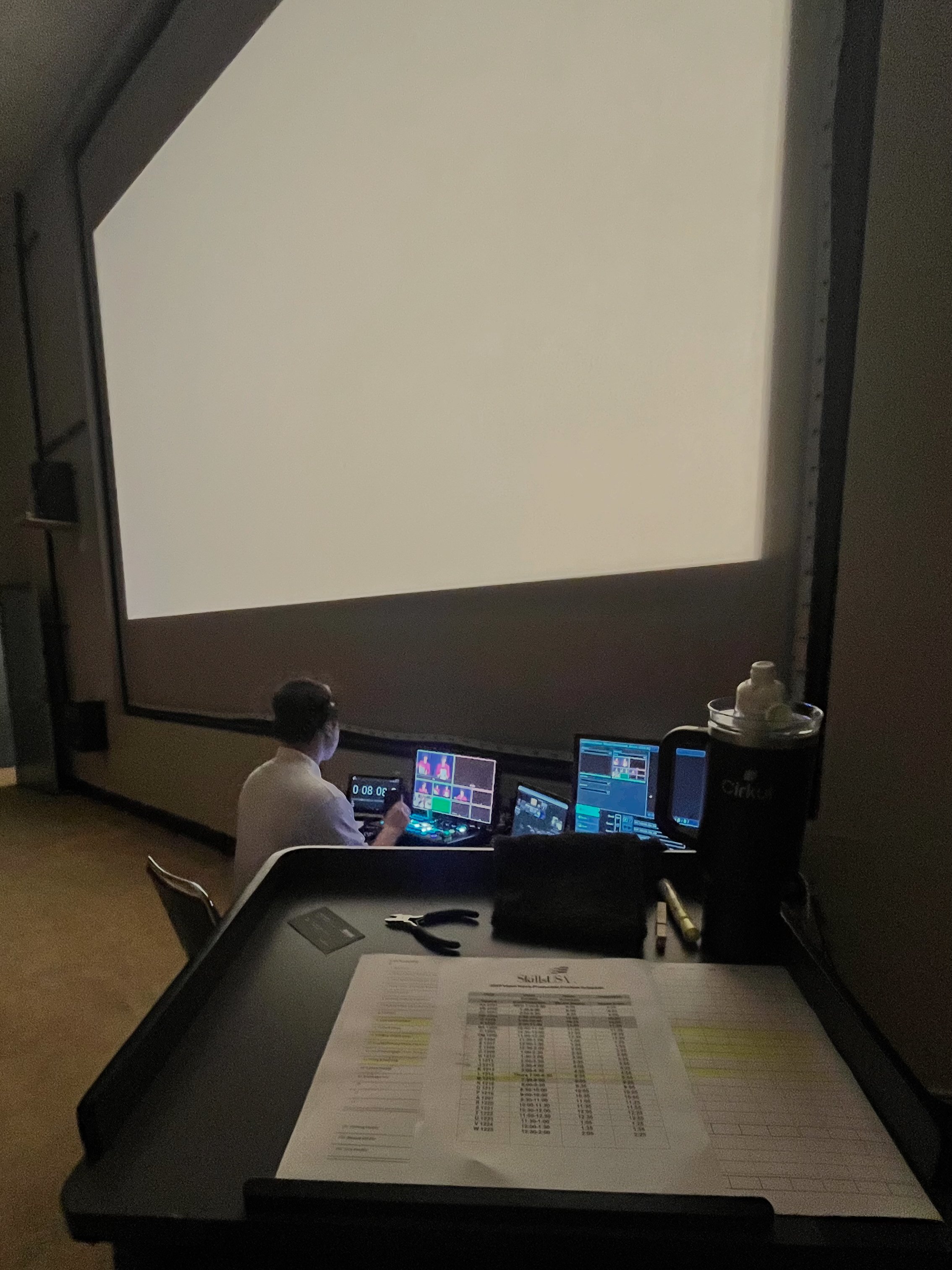  My view for two days of judging the Technical Directors at the 2025 SkillsUSA NLSC 