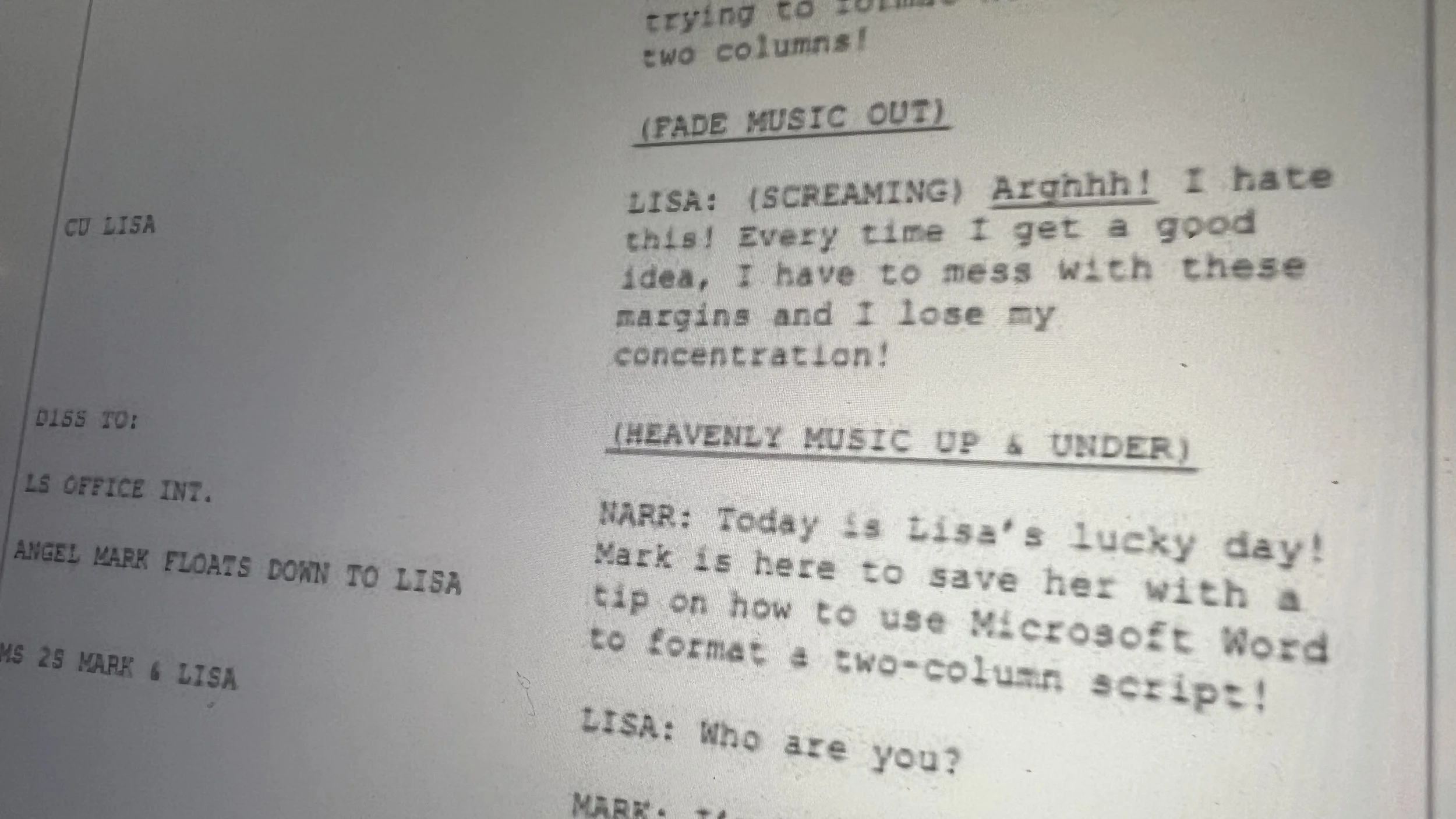 A traditional AV script is going to keep your crew on track throughout the production