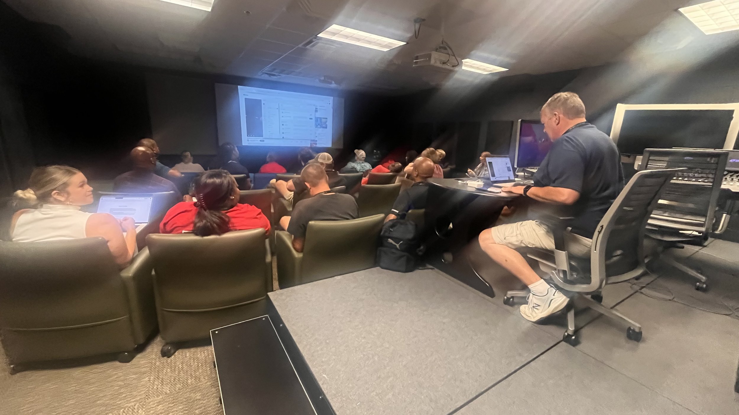 James Dinsmoor presenting at Camp T&I 2024 at the Georgia Film Academy in Fayetteville, GA.