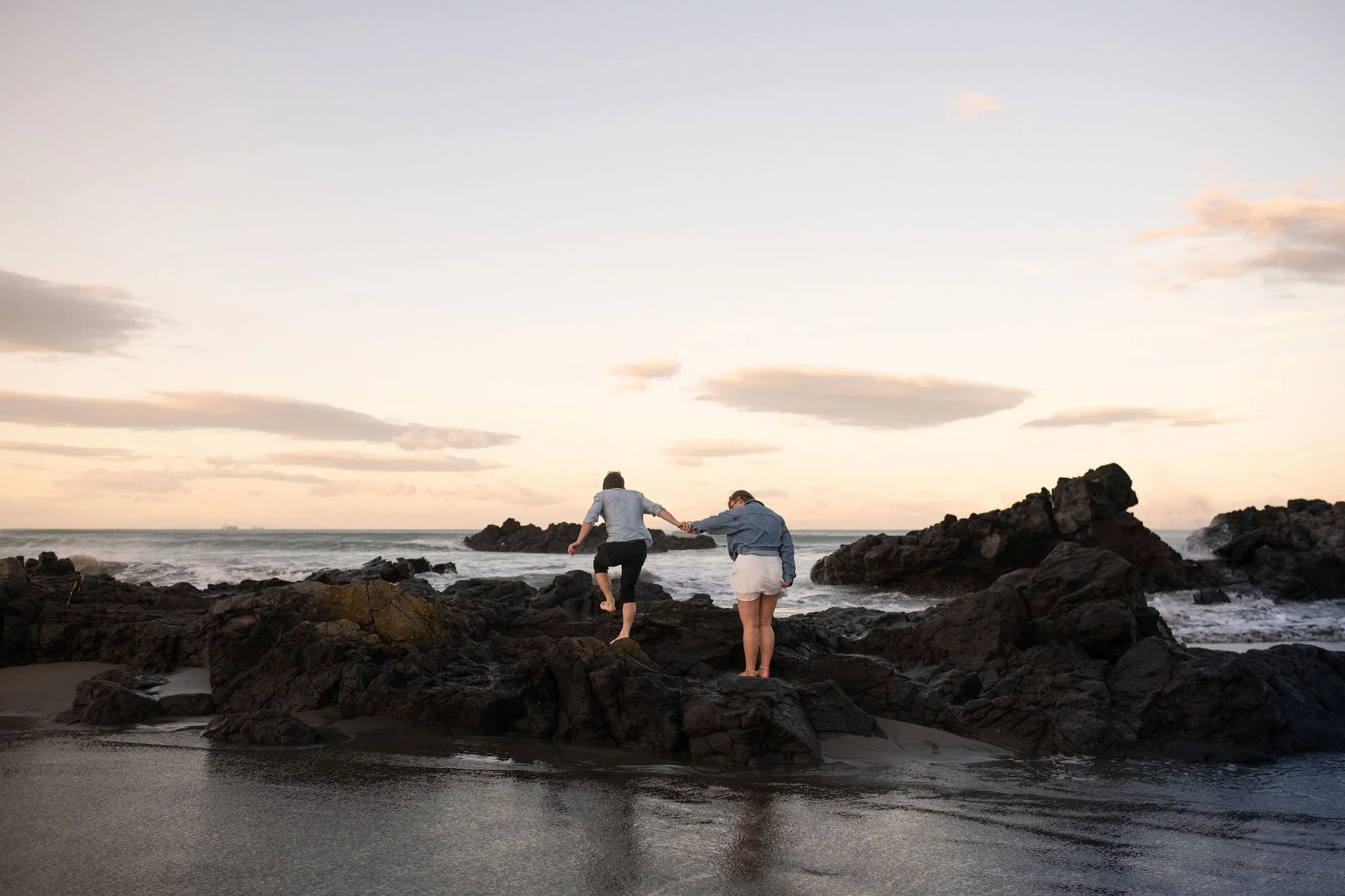 C + P Sumner Beach Engagement Shoot
