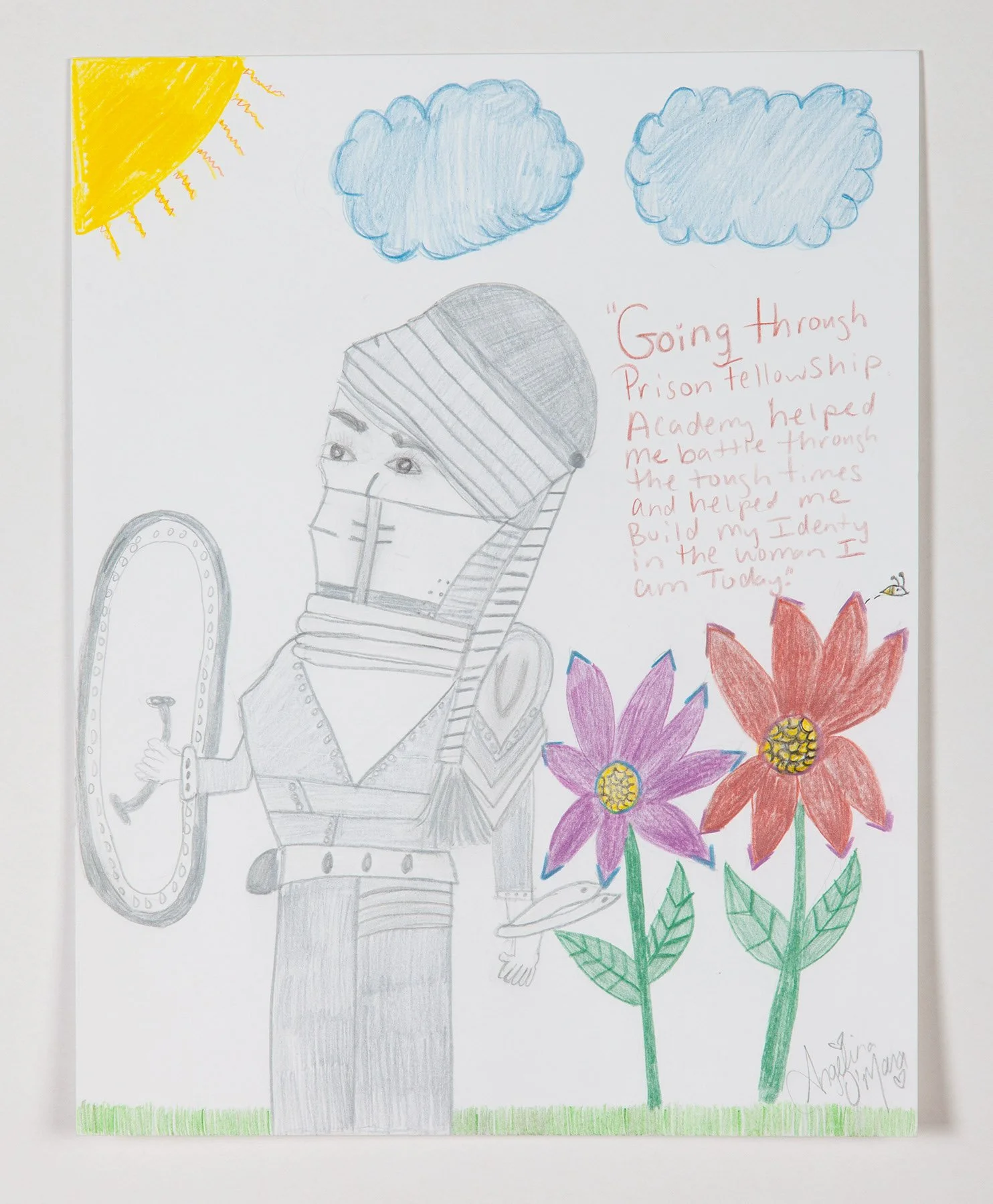 Link to bid on “My Identity Within Through PFA” by Angelina O’Mara