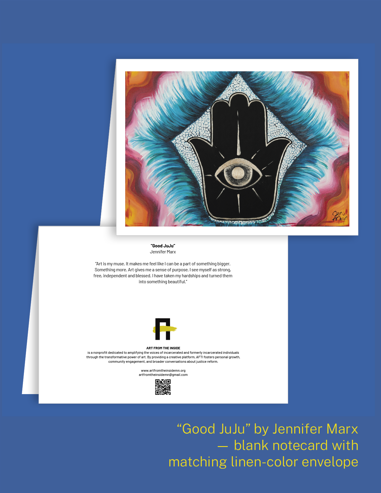 Good JuJu Notecard by Jennifer Marx