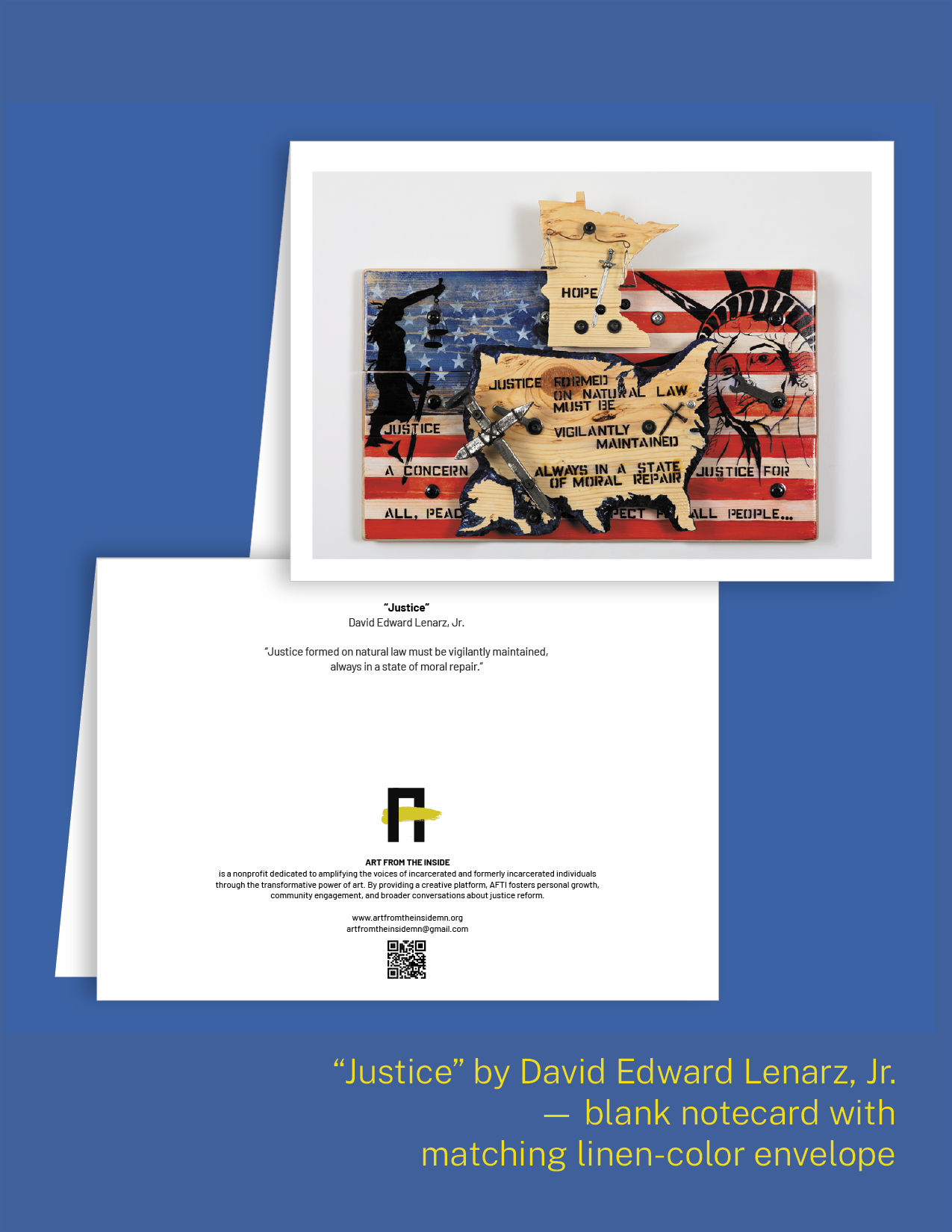 Justice Notecard by David Edward Lenarz, Jr.