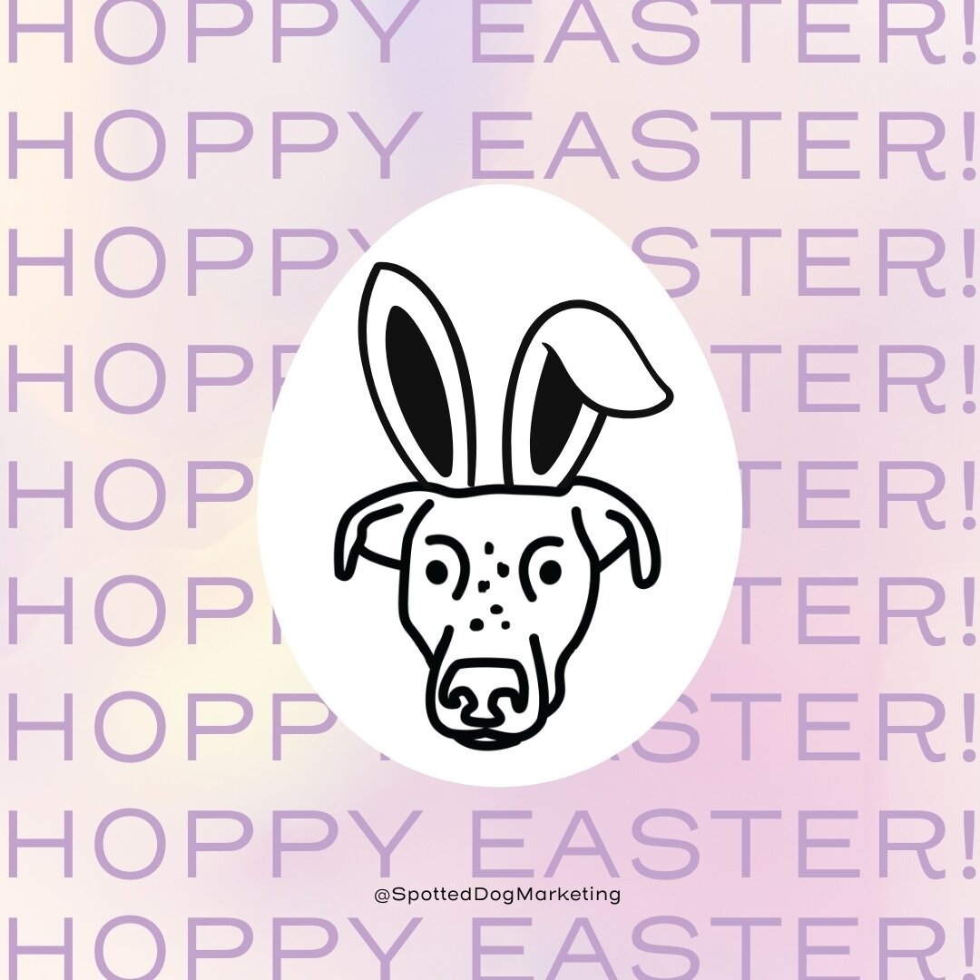 There's truly no-bunny like our clients and followers! 🐰 Wishing you and your family a bright and blessed Easter from the Spotted Dog Marketing team (including our newest member Becca☺️).