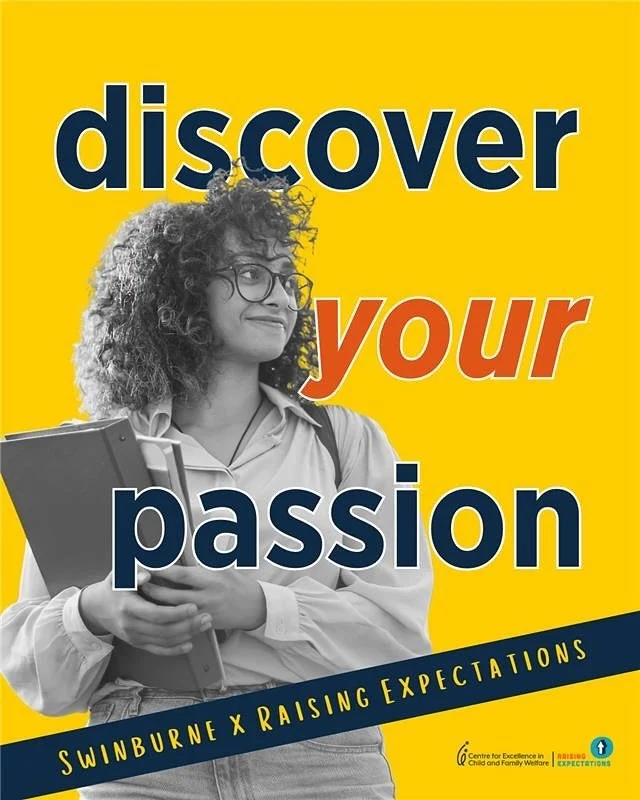 Our Swinburne x Raising Expectations University Experience Day has a new date - now happening in November!

This means more time to register and plan! Head to the link in our bio to secure your spot today!
&nbsp;
🗓️ Tuesday 11 November
⏰ 10:30am - 3