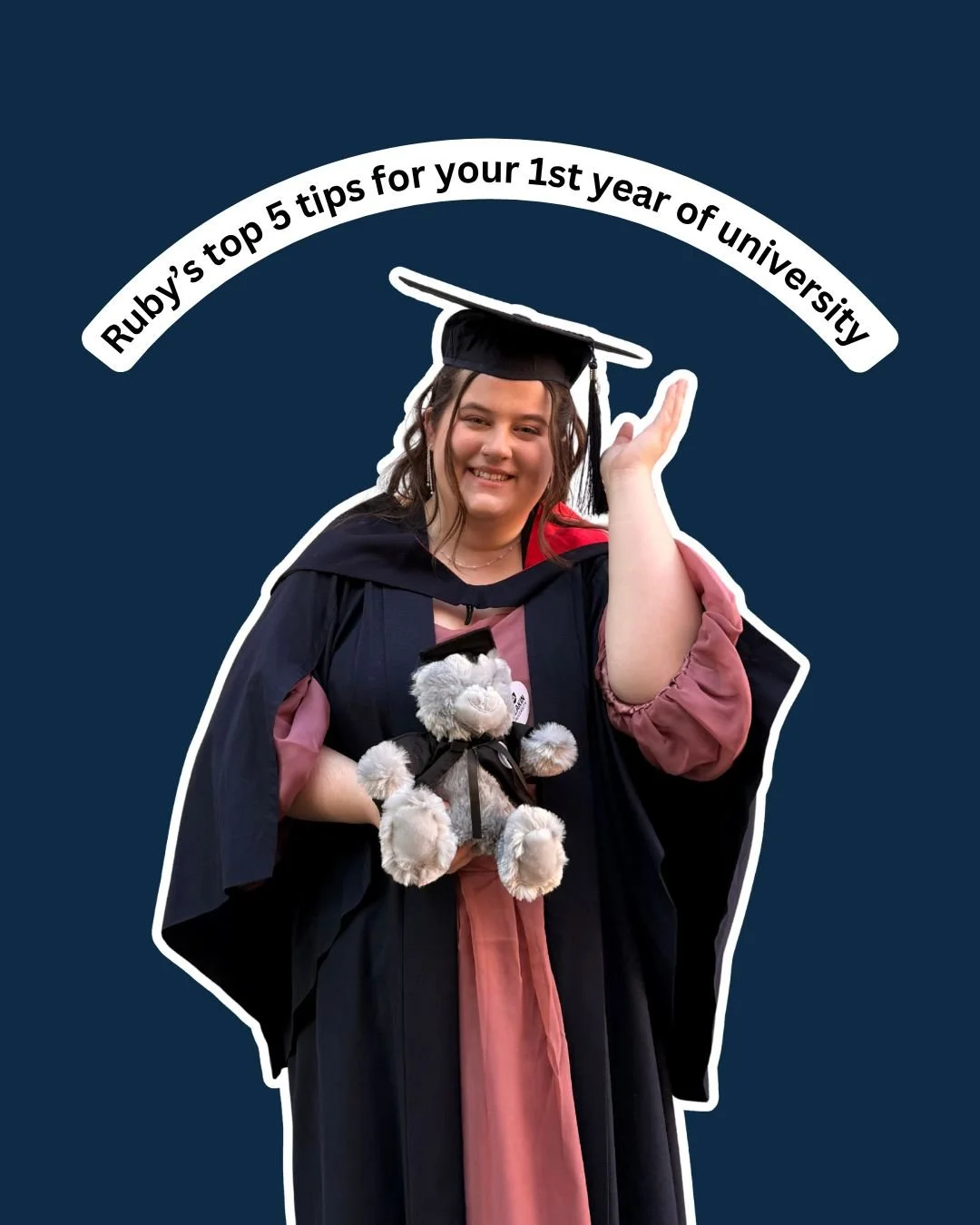 Thinking about studying? Ruby&rsquo;s got you covered with her top five tips for your first year of uni! 👇 

🎓 Find your favourite study place! Depending on your university there&rsquo;s some really great areas you could study including the library