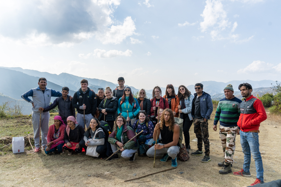 students enjoy hiking while on community internship in india.png