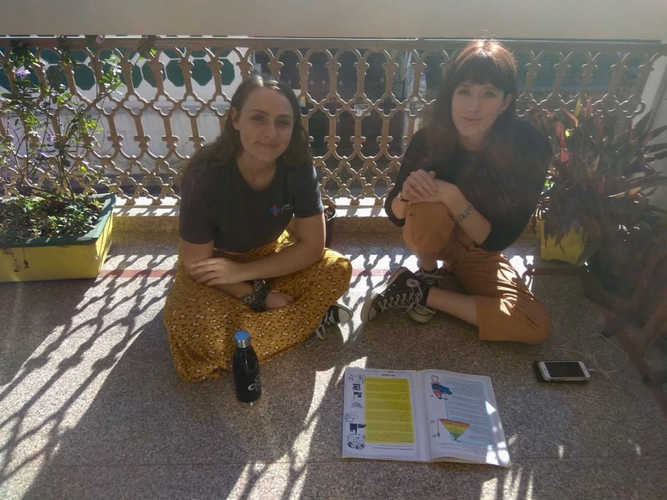 students prepare for waste education session at waste warriors.png