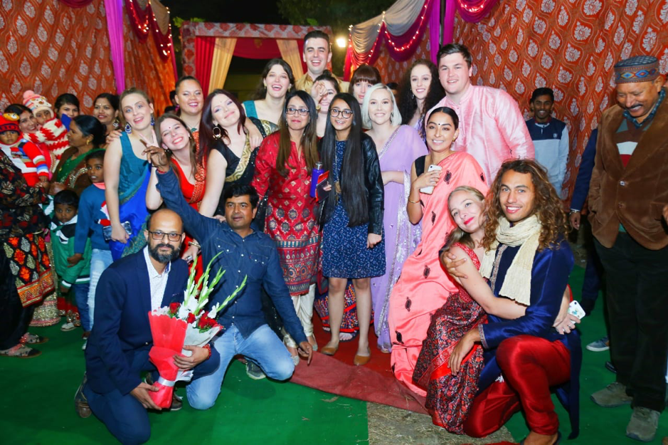 students attend indian wedding while on learning abroad placement.png