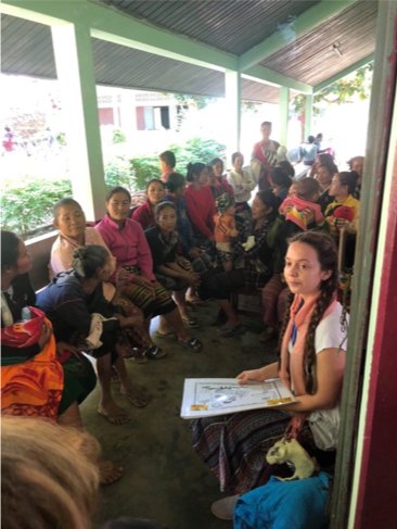 nursing students run health education session with women from village in laos.png