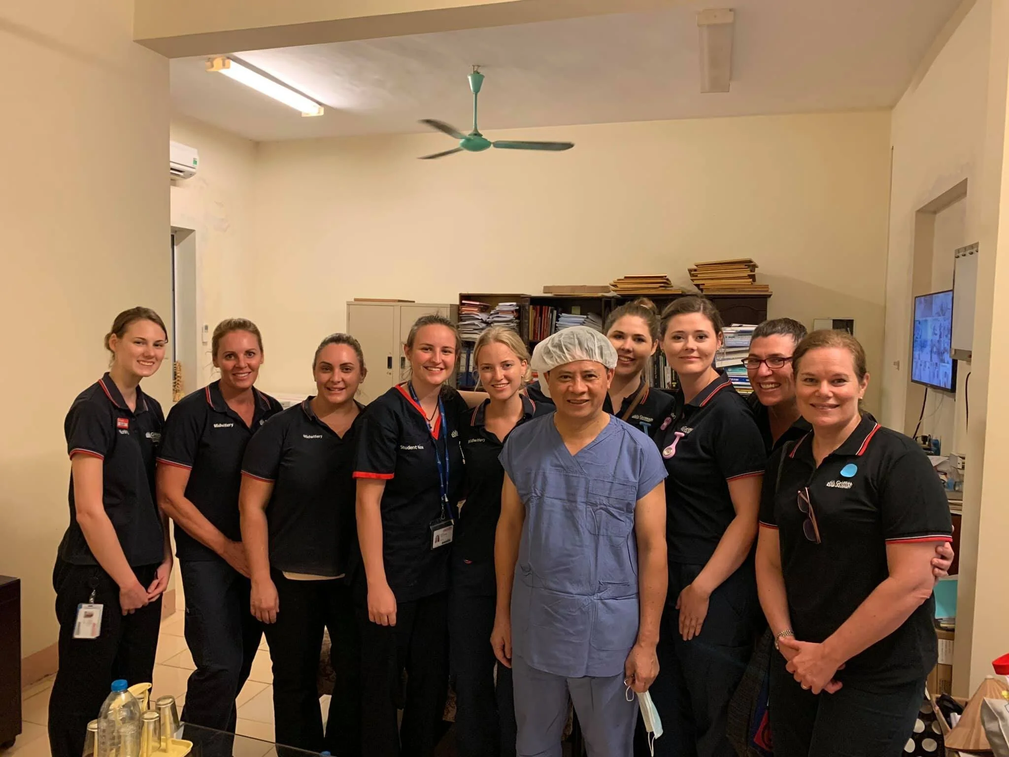 Nursing group and local doctor at hospital in Vietnam while on clinical placement.jpg