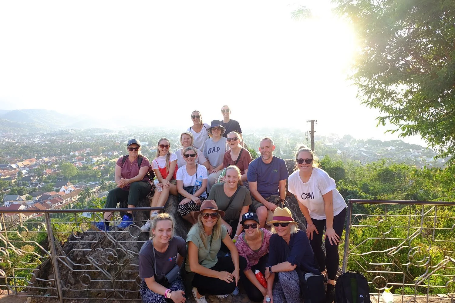 group shot while sightseeing on clinical placement in laos.jpg
