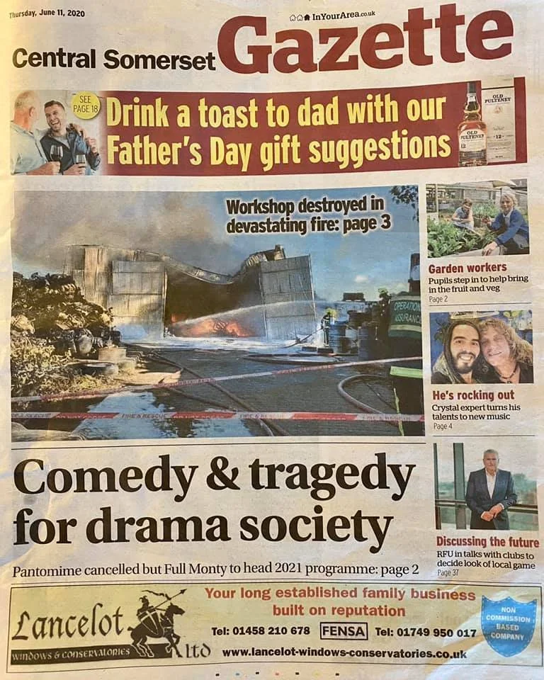 Newspaper coverage - keeping local audiences updated