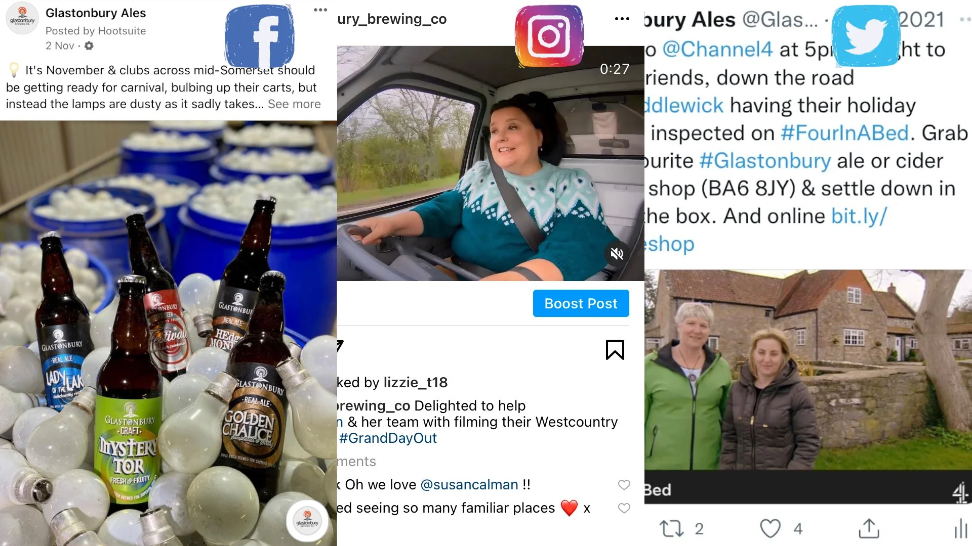 Social media - 146% increase in Facebook reach in the first month