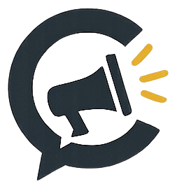 A stylized logo combining the letter 'C' with a computer mouse and a yellow pencil.