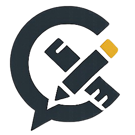Graphic of a pencil crossing a wrench inside a speech bubble, with a partial gear symbol in the background.