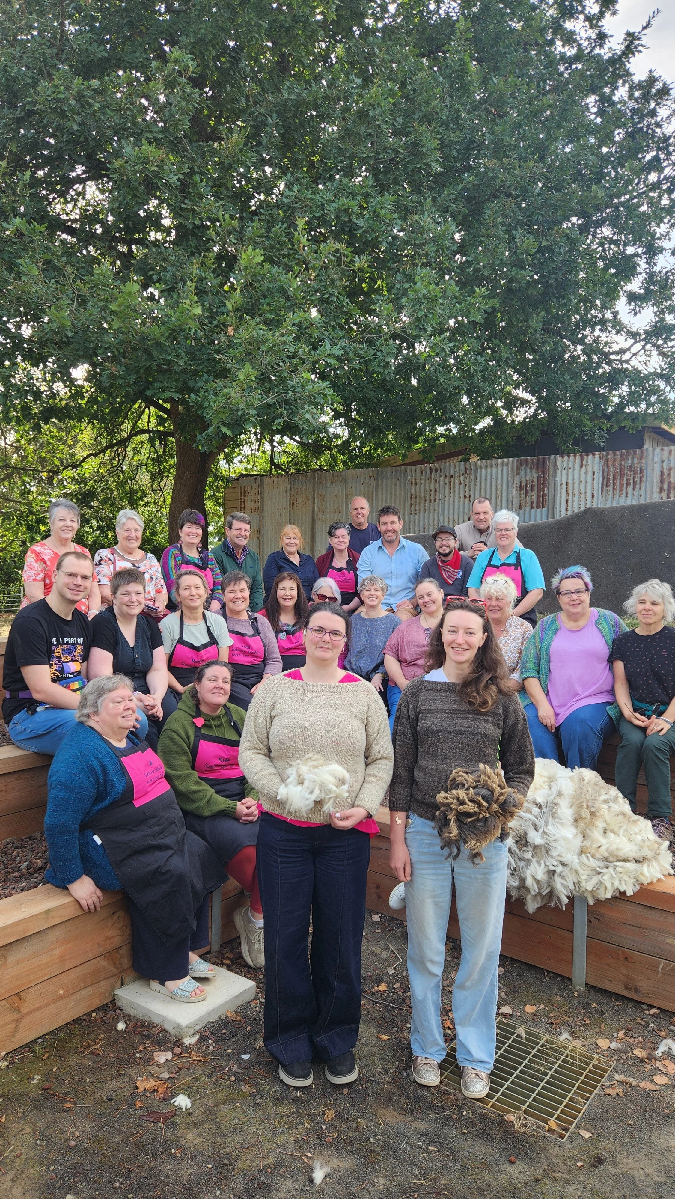 Teams at Warncoort and support crew