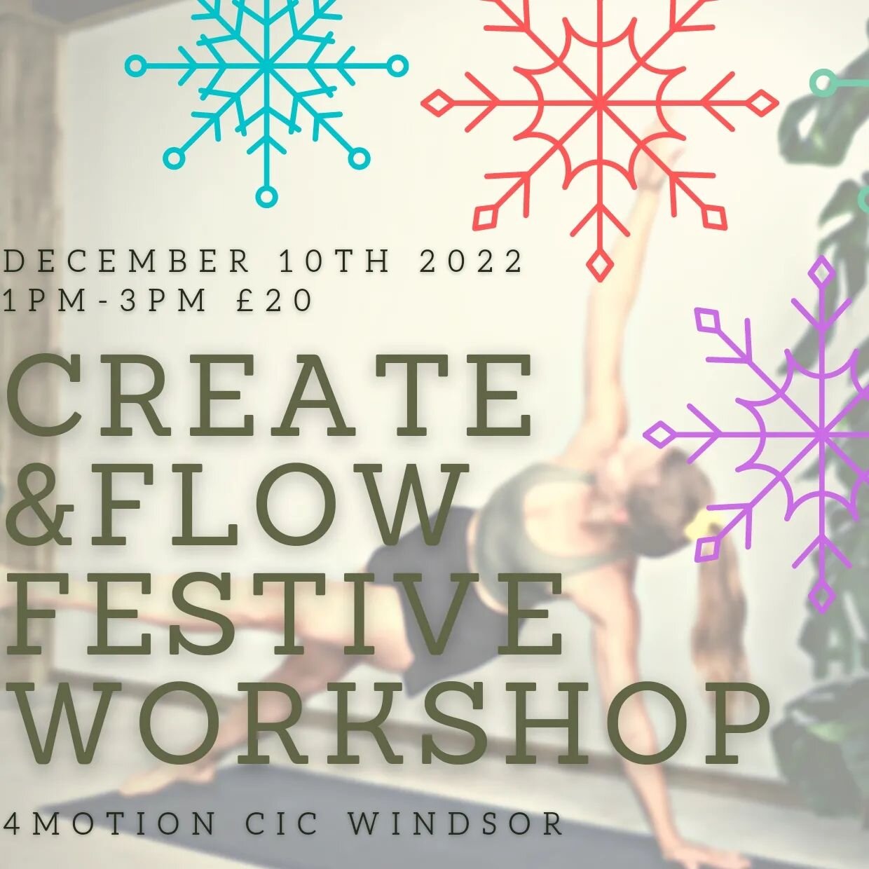 Movement helps to get our creativity flowing! Join me for this fun, festive flow, prepping your 🧠 ready for some seasonal crafty action!

In this session we will have some serious fun but this is not serious yoga - have your festive sparkles and Chr