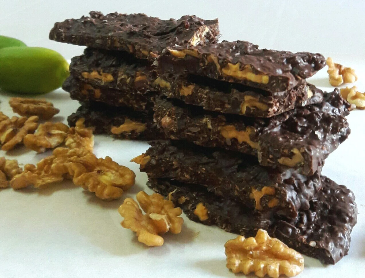 Finger Lime Walnut Coconut Bark