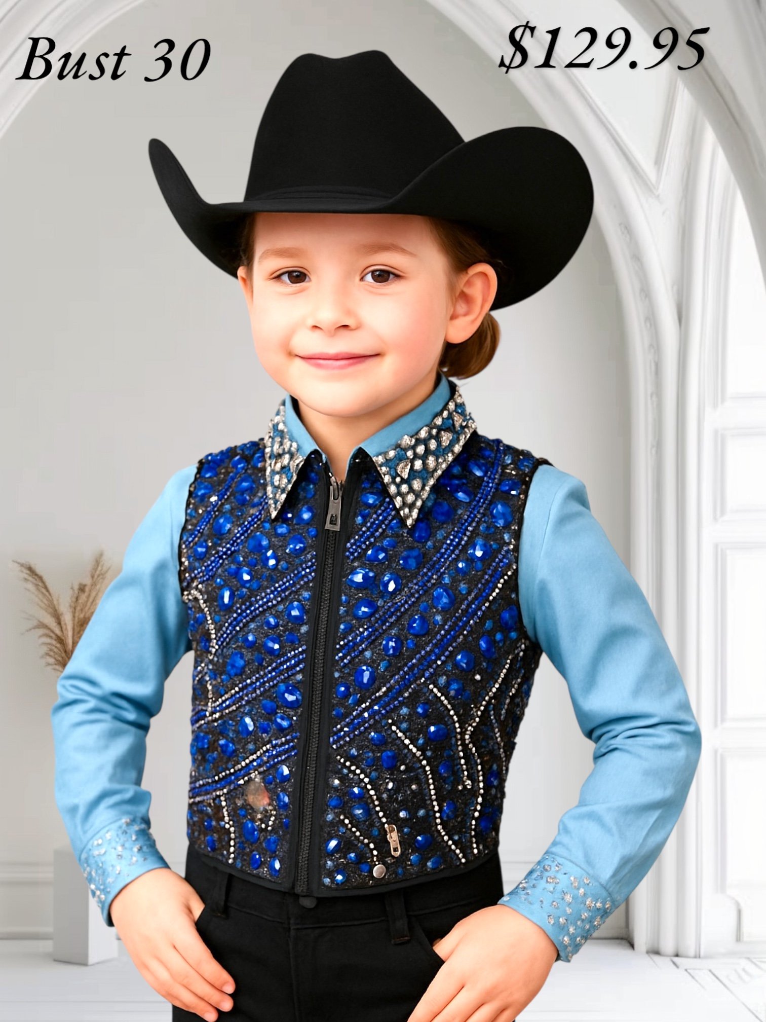 CHILDS SHOW VEST BUST 30