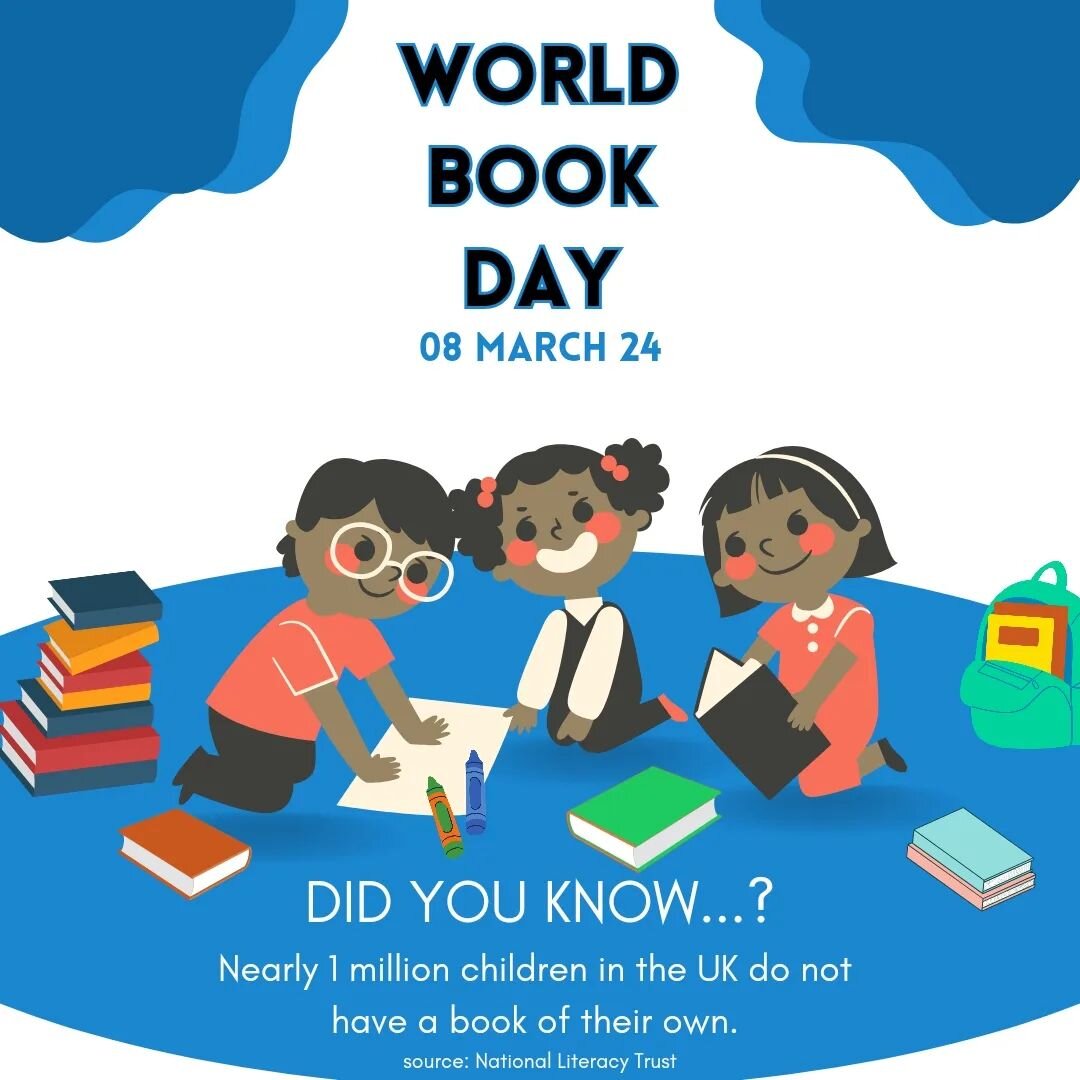 Tomorrow is World Book Day ! 
World Book Day was created by UNESCO in 1995 as a worldwide celebration of books and reading. 

We all understand the joy of sharing stories with others, be that reading with children at bedtime, Book Clubs or solo readi