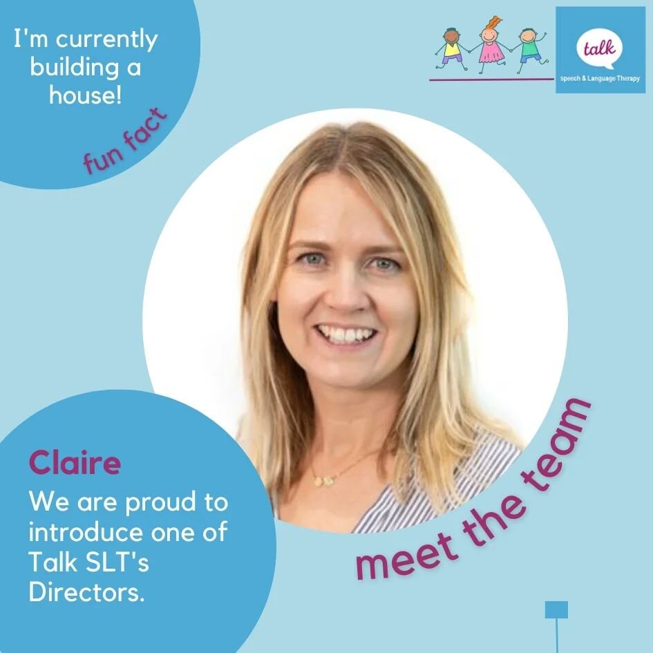 Introducing one of our Directors, Claire, who helped found @talkslt over 10 years ago. 
#talkteam #talkslt