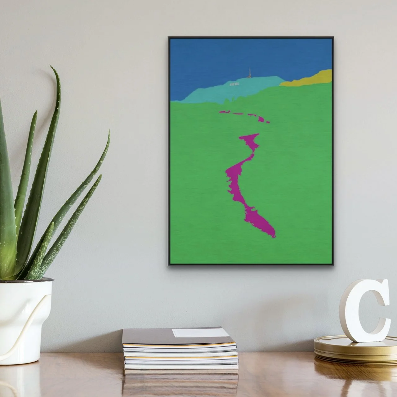 The Road To Hollywood (green, box-framed)