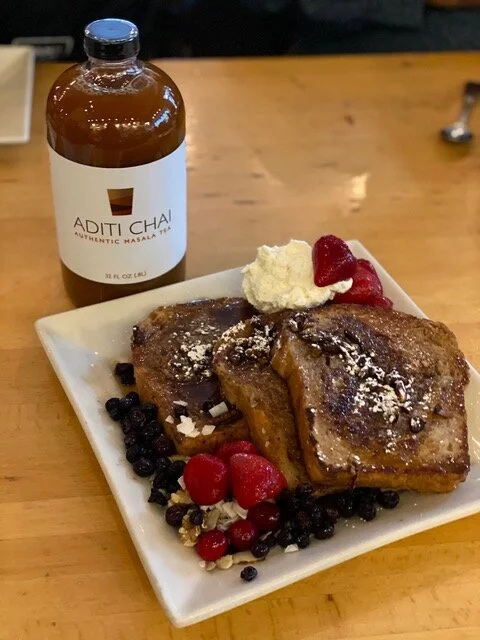 Aditi Chai Ginger Stuffed French Toast