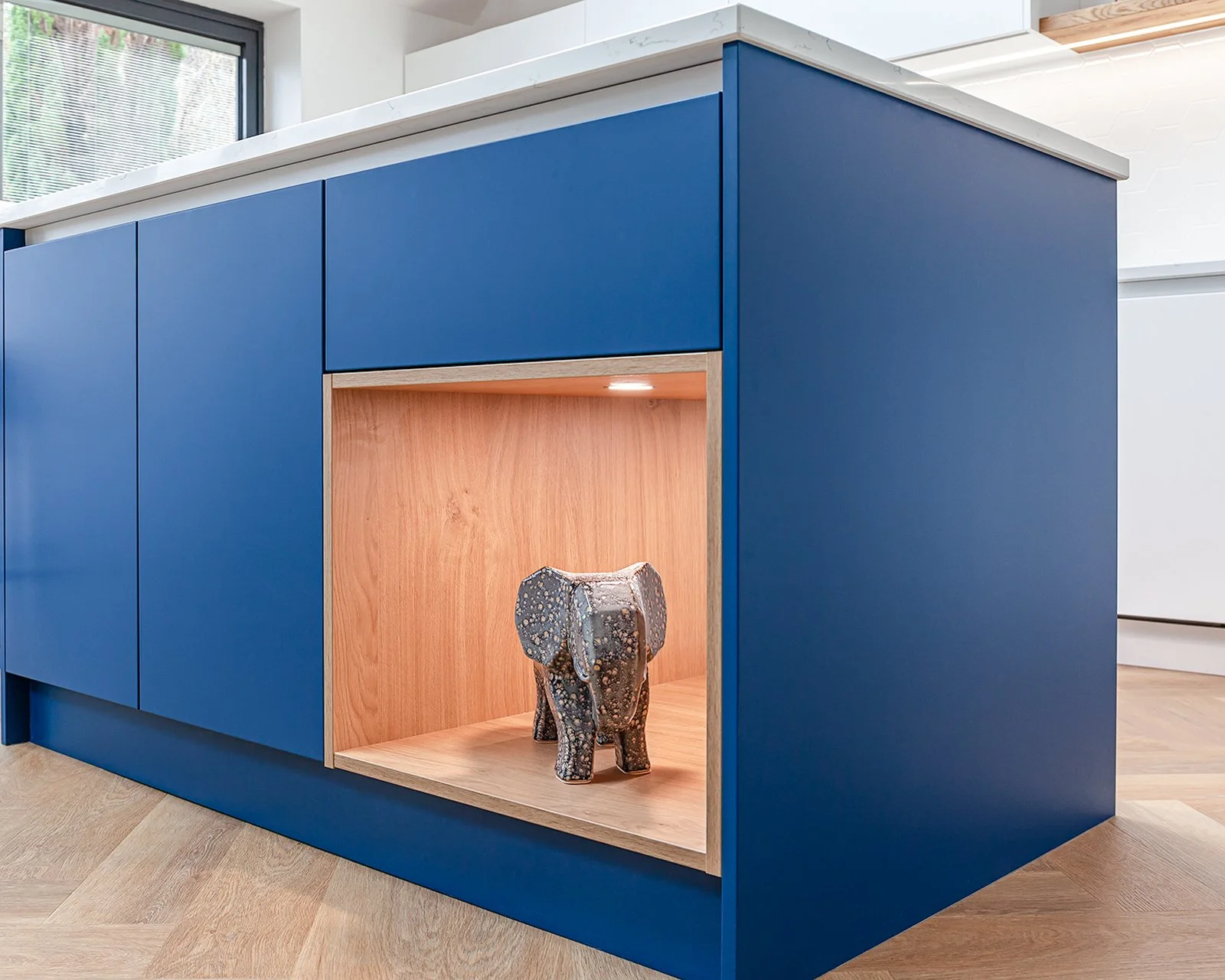 Open Shelving Kitchen Island