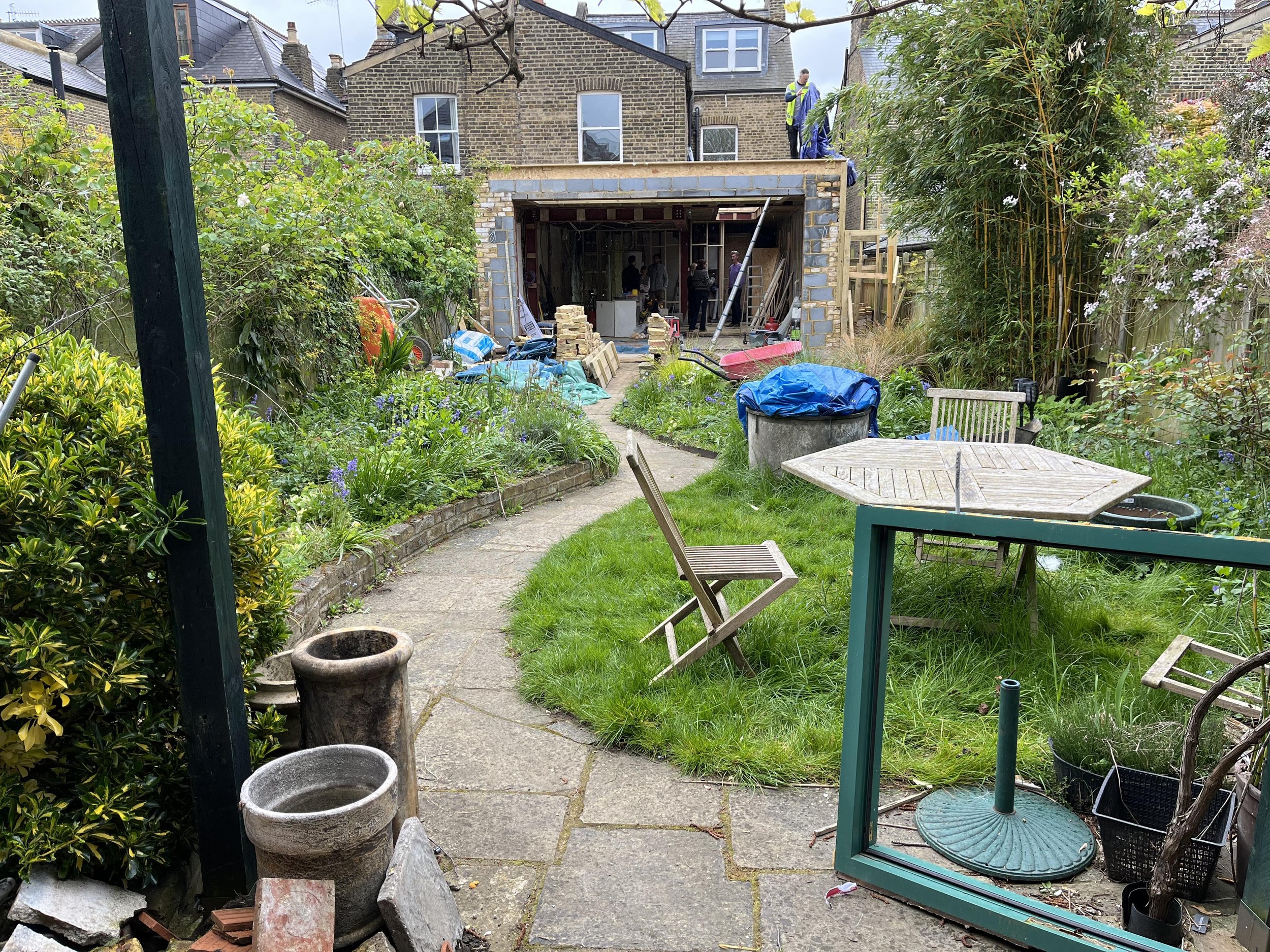 Before photo of garden