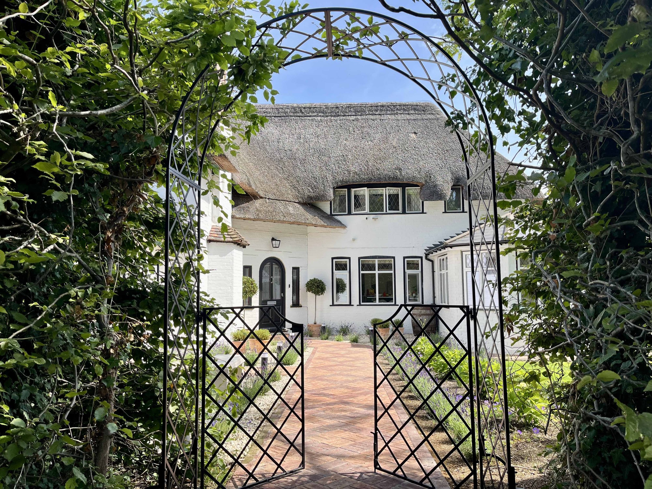 Arch to frame entrance